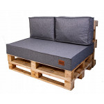 Paletové sedenie Golden Garden GG30 podsedák a vankúš 120cm x 80cm x 15cm Melange svetlá